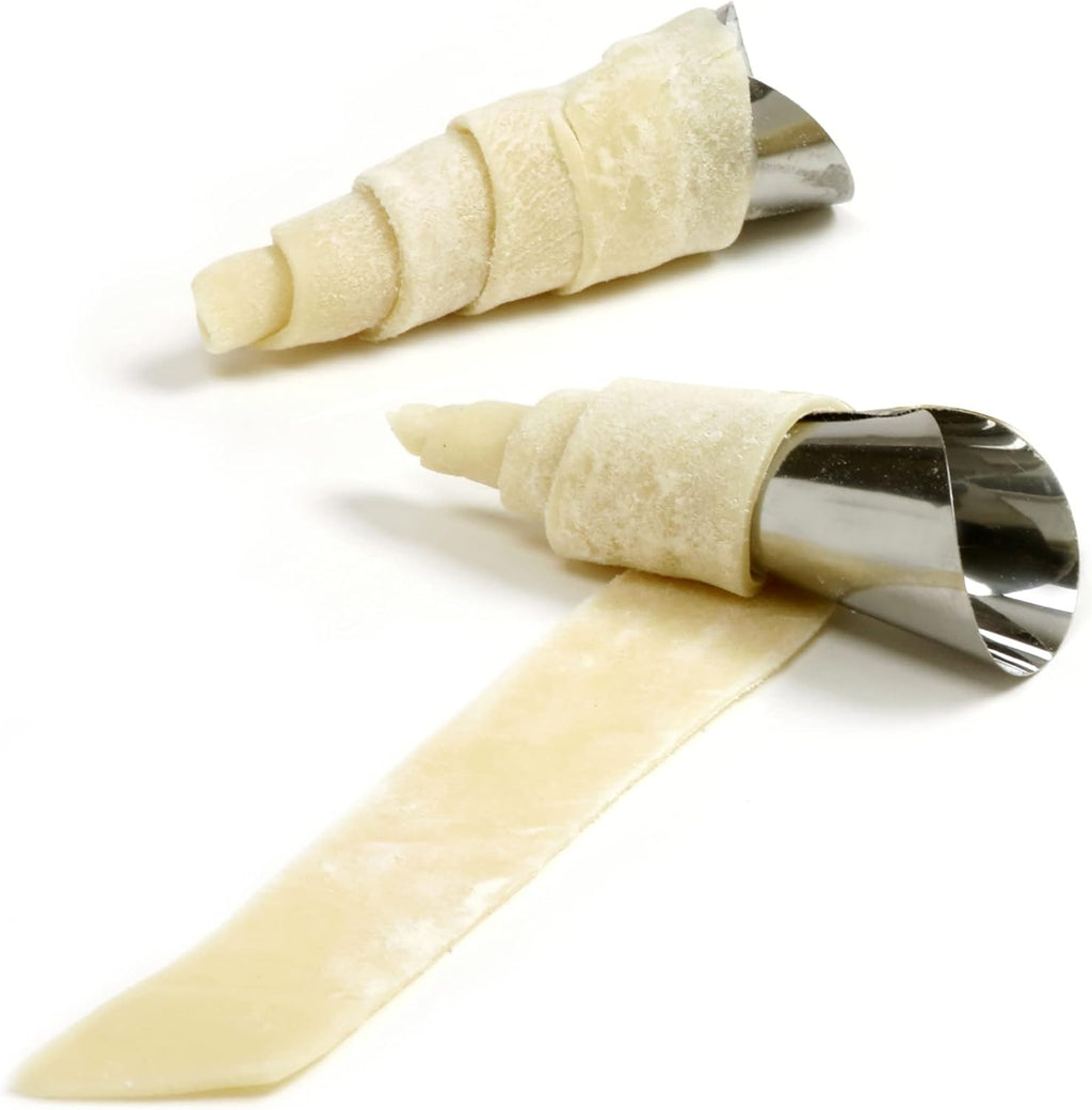 Norpro Stainless Steel Cream Horn Molds - Set of 6 Durable Baking Tools for Perfect Pastries