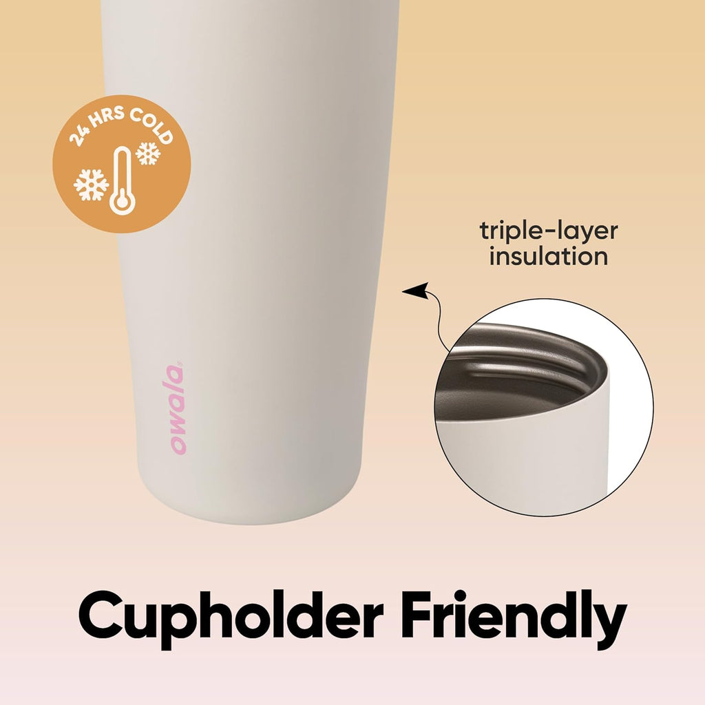 Owala FreeSip Sway Insulated Stainless Steel Water Bottle - 40oz, Two-Way Spout, BPA Free, Daybreak