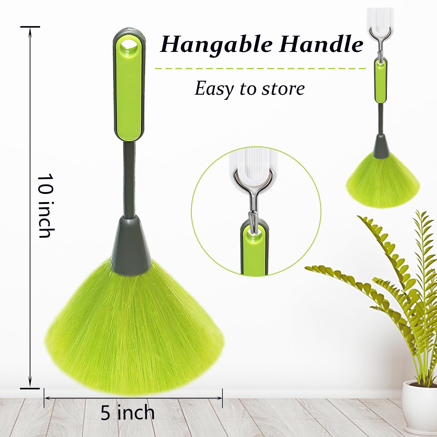 4 Pack 10" Small Microfiber Duster, Delicate Fluffy Microfiber Feather Duster, Suitable for Light Daily Household Dusting, Perfect for Cleaning Desk, Computer Screen, TV Screen, Books, Photo Frames