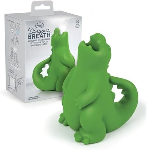 Genuine Fred Dragon's Breath Microwave Steam Cleaner - BPA-Free Silicone Design | Fun & Effective Kitchen Gadget