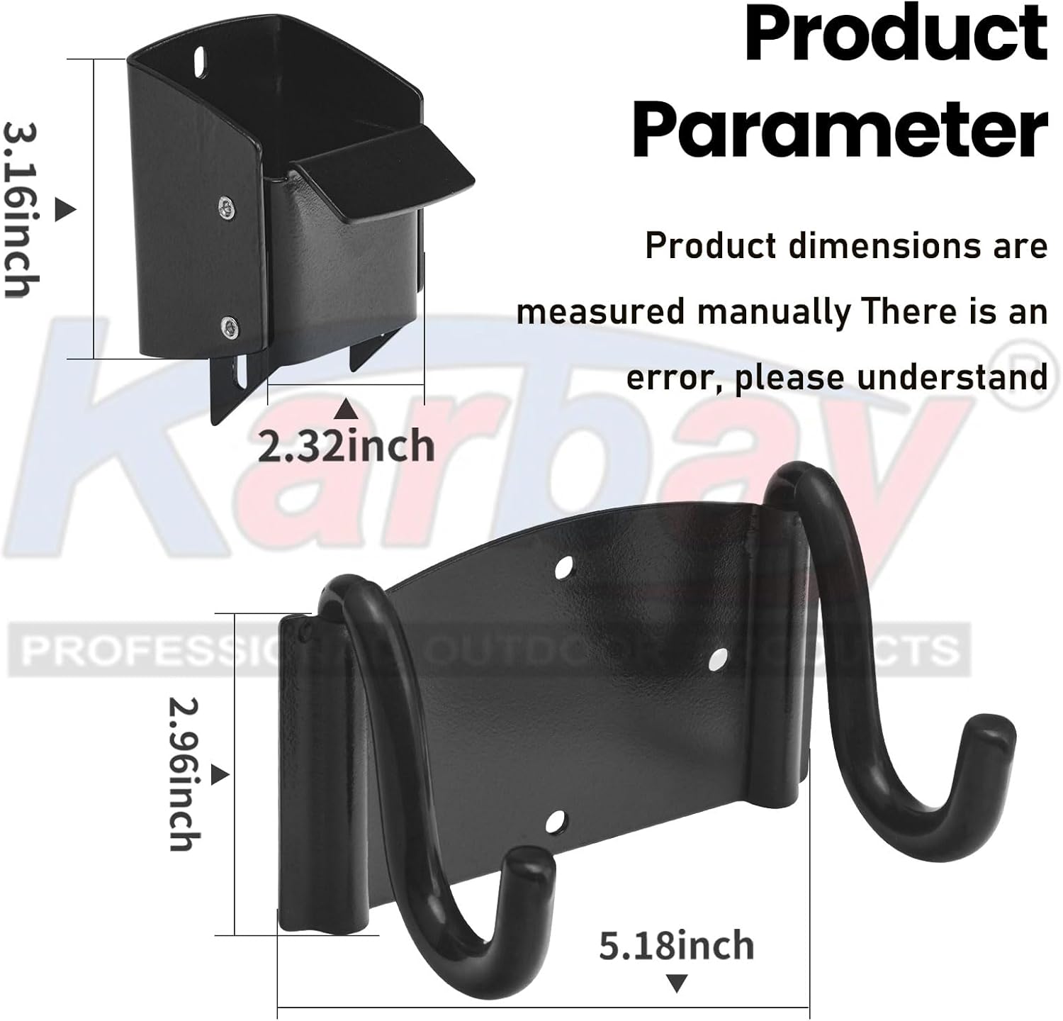 Wheelbarrow Storage Bracket by [Brand Name] - Heavy Duty 90 lbs Capacity with Spring Loaded Lift Latch