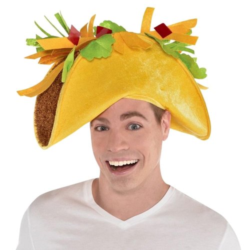 Multicolor Taco Fiesta Hat - 8" x 18" (1 Pc), Unique Costume Accessory, Perfect for Halloween, Birthdays & Themed Parties