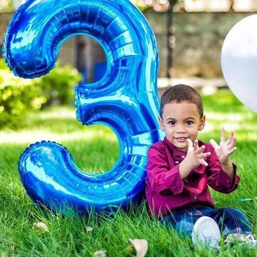 Big 23 Balloons | 40-Inch Dark Blue Number Balloons for Birthdays, Weddings & Celebrations