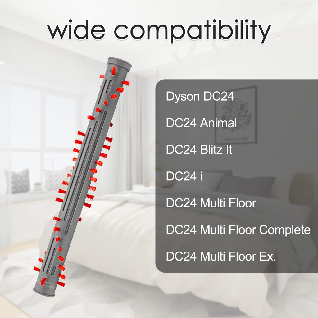 Replacement Vacuum Brush Roller for Dyson DC24, DC24 Animal, DC24 Blitz It, DC24 i, DC24 Multi Floor, DC24 Multi Floor Complete, Compatible With Part # 917390-02 & 917390-01