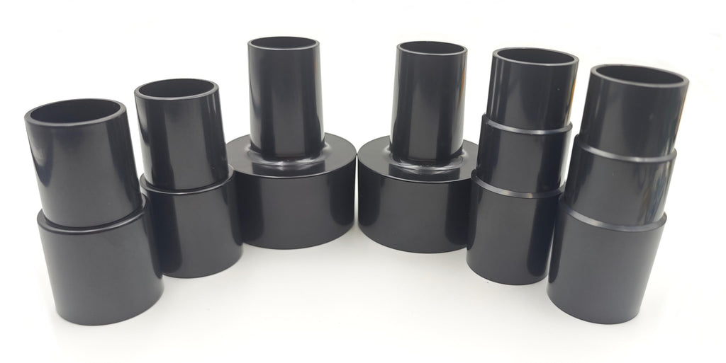 Plastic Vacuum Converter Reducer Attachments Fits Vacuum Cleaner， 1-3/8" to 1-1/4", 2-1/2" to 1-1/4", 1-1/4" to 1-3/8" to 1-1/2"（6 Pieces）