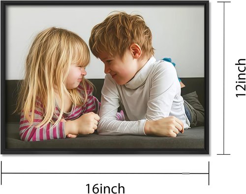 Canvas Prints - Custom Photo Wall Art with Black Metal Frame | Ideal Home Décor & Gifts (16x12)