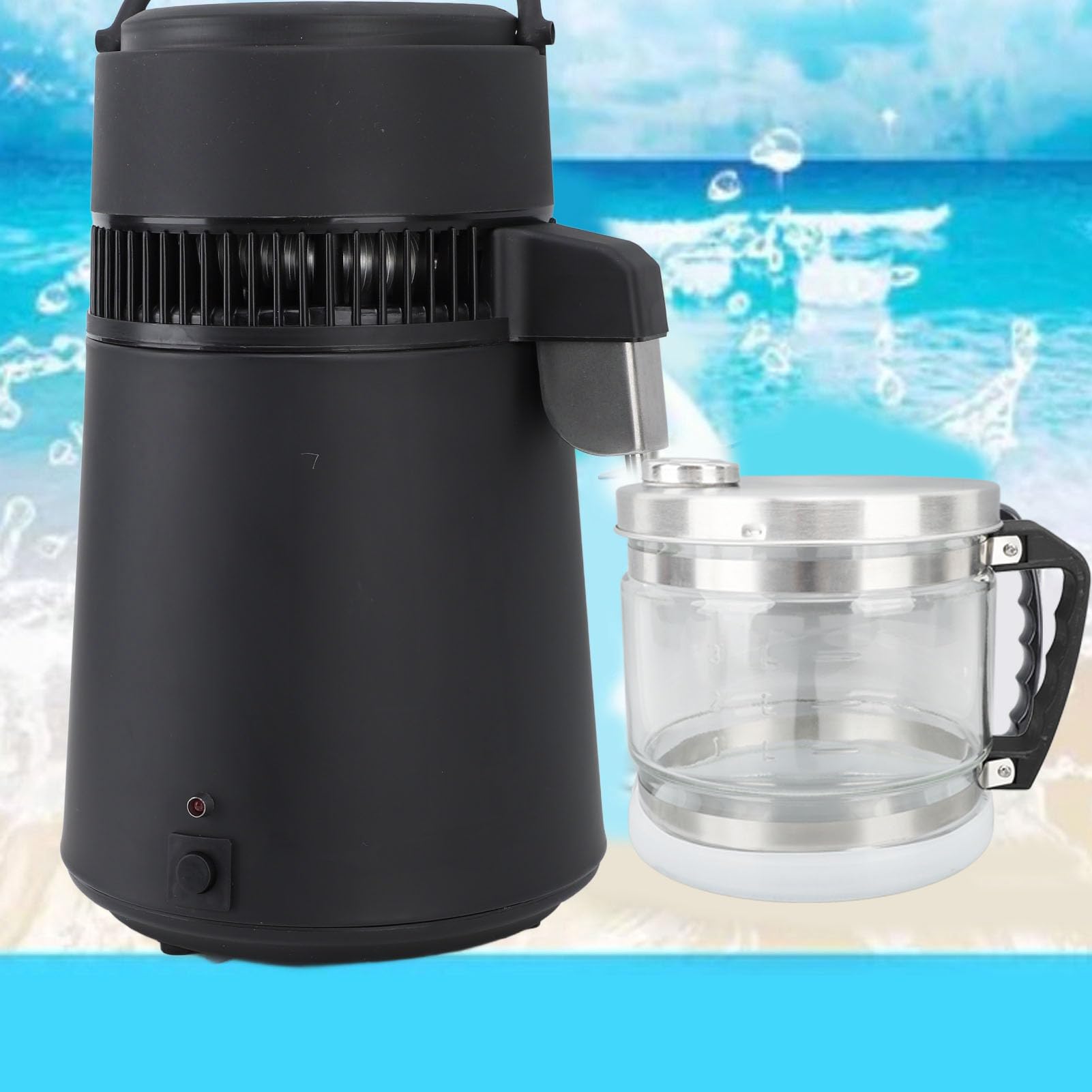 1 Gallon 4L Carafe for Countertop Distiller, Replacement Collection Bottle Water Container, Glass Jar for Home Beauty Water Distiller