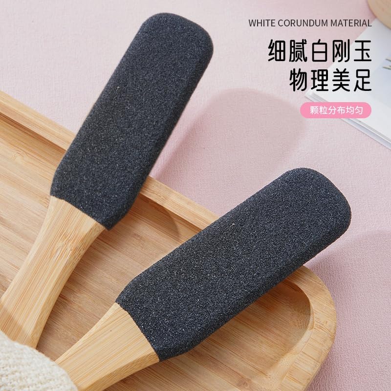 Wooden Foot File and Pumice Stone Callus Remover for Cracked Heels