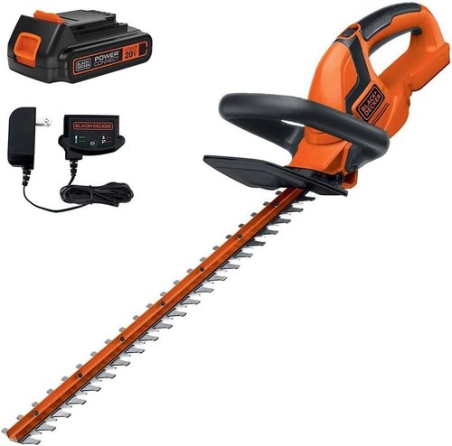 BLACK+DECKER 20V MAX Cordless Hedge Trimmer - 22 Inch Steel Blade, Lightweight Design, Battery Included