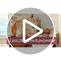 RABUSOFA Pumpkin Pillow Covers 18x18 (Set of 2) - Fall Outdoor Decor