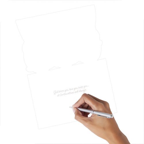 Hallmark Religious Christmas Boxed Cards, Three Angels (16 Cards and 17 Envelopes)