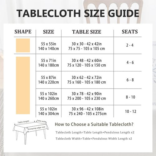 Aiimart Linen Style Embroidered Tablecloth, Waterproof and Wrinkle-Resistant Table Cloth Rectangle Tables, Farmhouse Floral Rectangle Table Cover for Dining Room and Outdoor Parties(Blue, 55"x71")