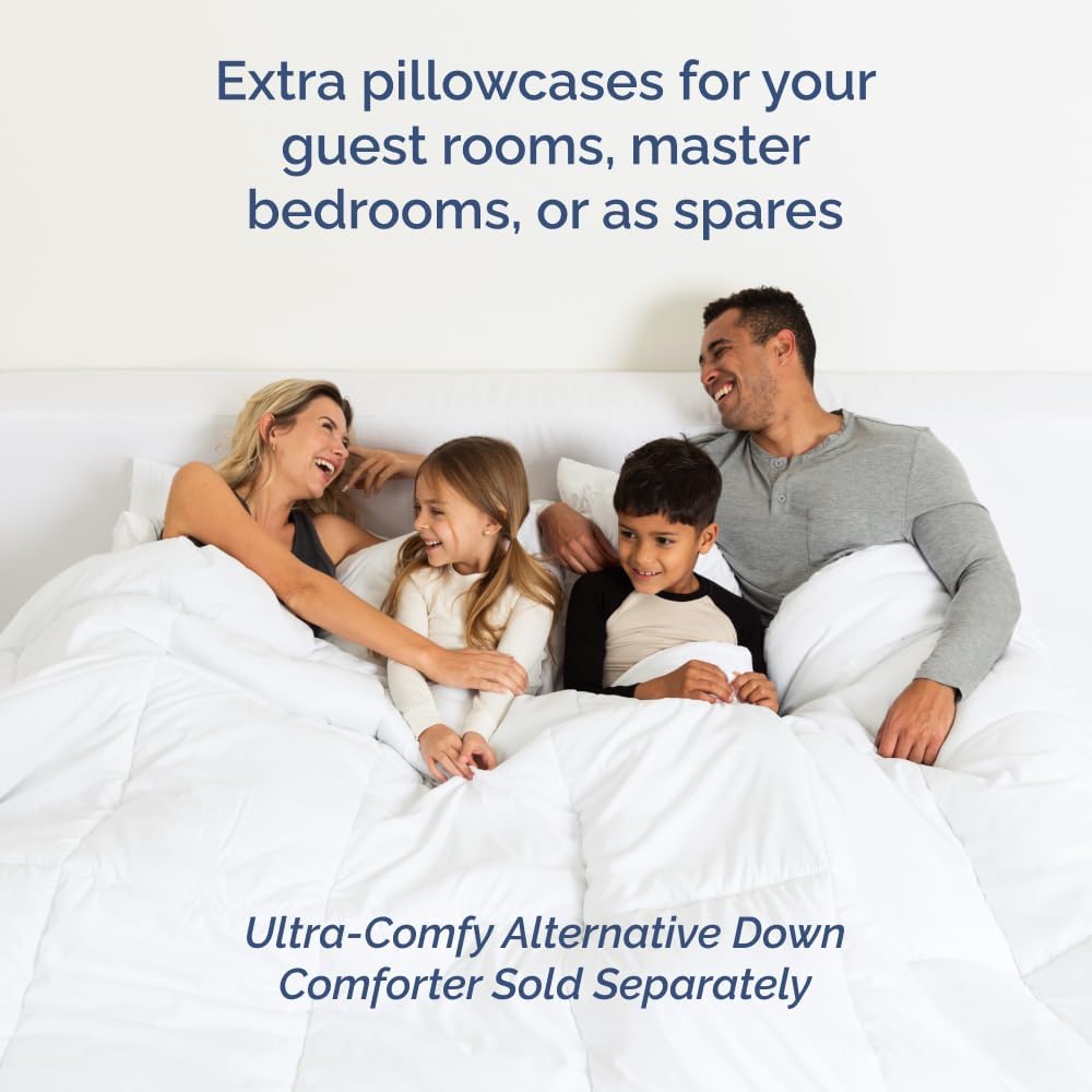 White 4-Piece Queen Sheet Set by [Brand Name] - Luxurious Bedding with Deep Pockets & Soft Pillowcases