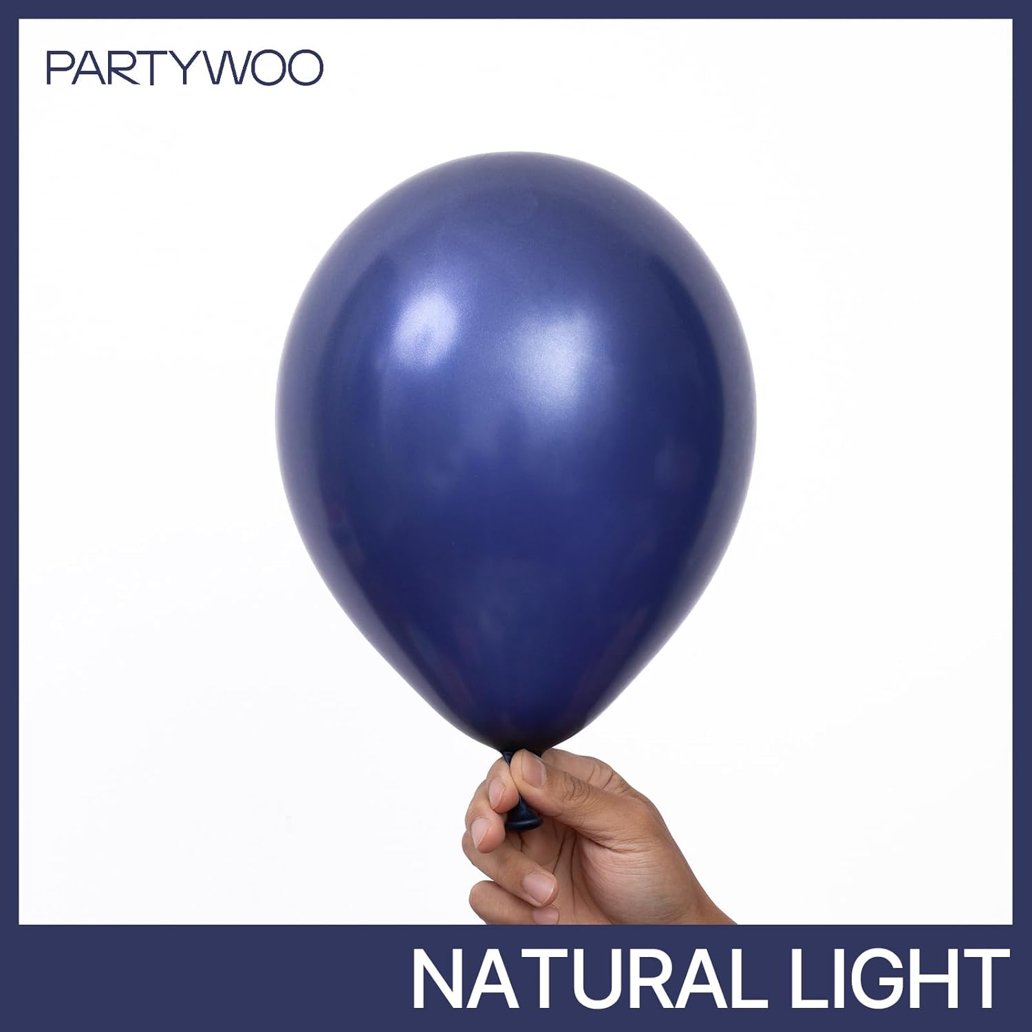 PartyWoo Navy Blue Balloon Arch Kit - 99-Piece Set with Various Sizes for Graduation, Weddings & Parties