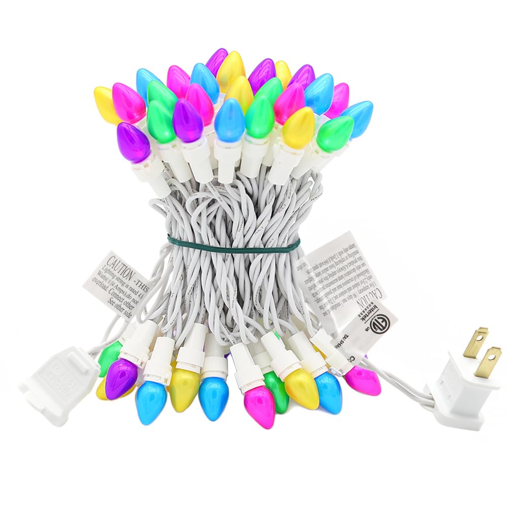 GlowVibe Easter String Lights, 13.5FT 50 LED Connectable Mini Egg-Shaped String Lights, Easter Decorations for Indoor Outdoor Patio Party Home Garden Yard Decor