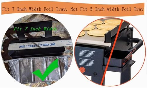 Firsgrill 50-Pack Griddle Grease Catcher Cup Liners - Fits Blackstone 17" to 36" Griddles | 8" L x 3.75" W x 3" H