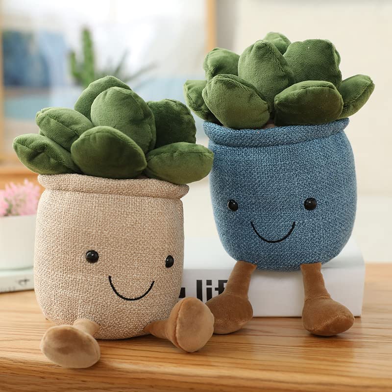 Cute 9.8" Succulent Plush Toy - Soft Potted Plant Doll for Kids