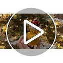 Funny Christmas Ornament - Glass Duck with Santa Hat & Witty Love Sign