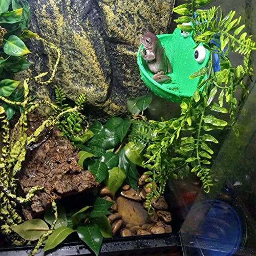 Sankoly 2-Piece Frog Habitat with Suction Cups for Fish Tanks