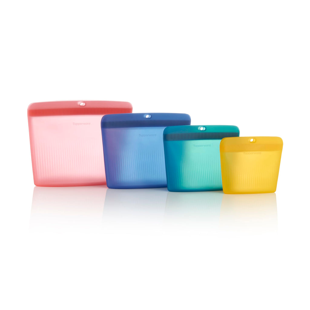 Tupperware Ultimate Silicone 4-Bag Food Storage Set