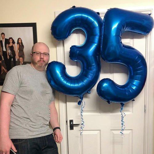 Big 23 Balloons | 40-Inch Dark Blue Number Balloons for Birthdays, Weddings & Celebrations