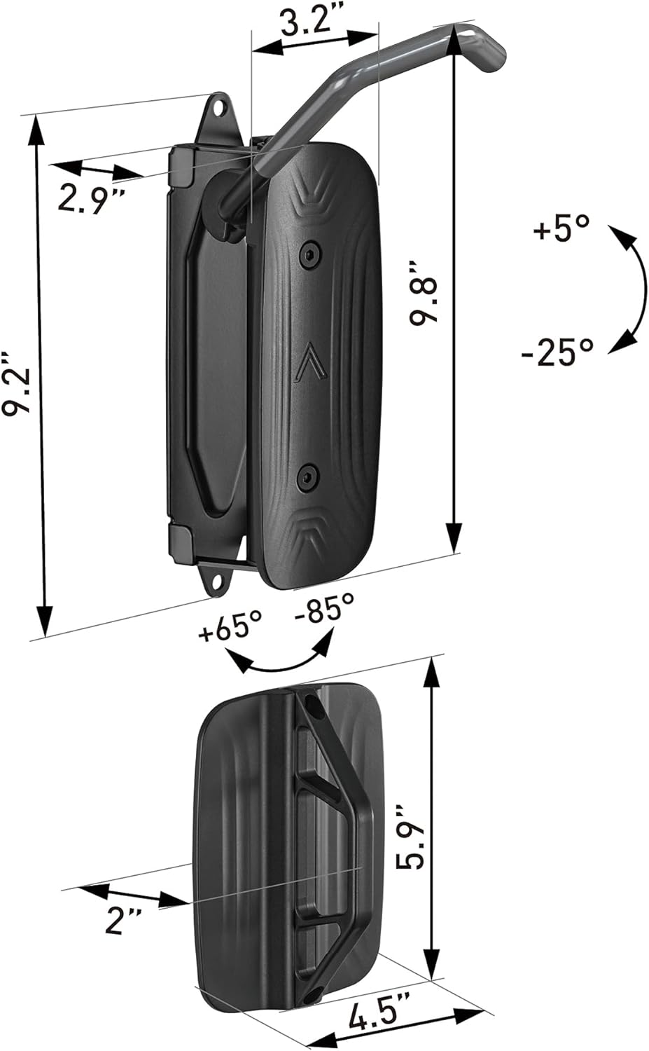 monTEK Swivel Bike Wall Mount - Space-Saving Vertical Bike Rack for Garage | 4 Pack, Holds 66 lbs, Easy Install