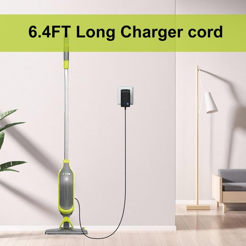 Charger Replacement for Shark VACMOP VM200(Old Version Only) VC200 VM200C UM200 UM205 VC205 VM20026 VACMOP Series 10.8V Li-ion Battery Pro Cordless Hard Floor Vacuum Mop Charing Cord 6Ft