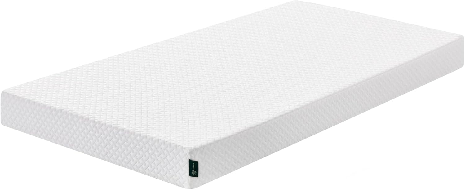 ZINUS 6 Inch Twin Memory Foam Mattress - Cooling Essential Design, Fiberglass Free, Medium Feel