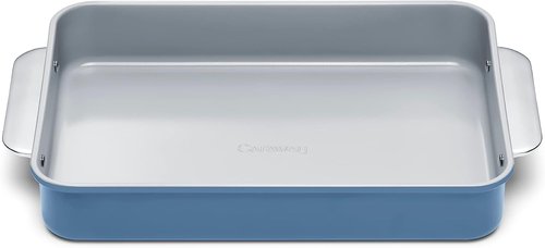 Caraway Non-Stick Ceramic 9”x13” Rectangle Pan - Naturally Slick & Non-Toxic - Ideal for Brownies & Lasagnas - Slate Color