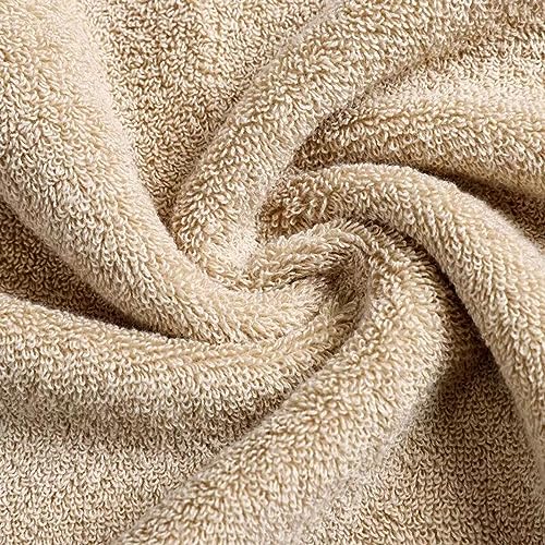 JININQ 2 Pack Green Cotton Hand Towels 13.4 x 29.5 inches, Soft & Absorbent Set for Bathroom & Gym