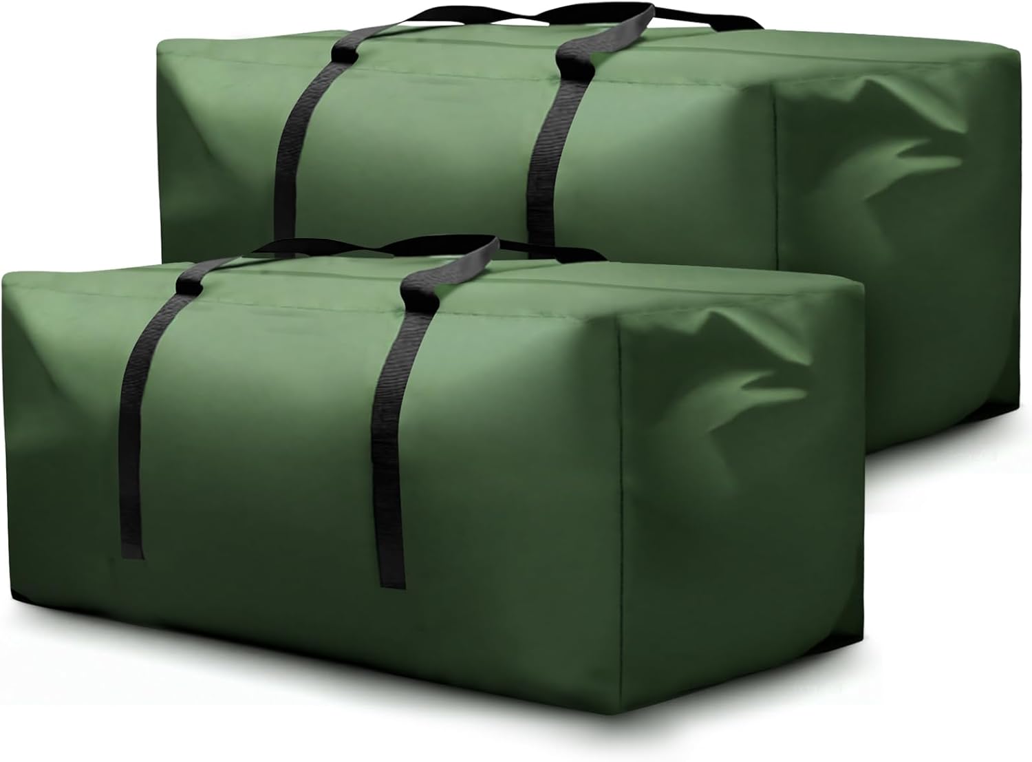 Regine Switzerland Christmas Tree Storage Bag - Waterproof 420D Oxford for 9-12 ft Trees | Extra Large 68x30x20 Inches (Green, 2P)