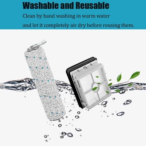 Chrostion Replacement compatible with Bissell CrossWave X7 Pet Pro 3011 3055 3277 3279 3276A,1 Pack 2787 Multi-Surface Brush Roll+2 Pack 2788 Pet Brush Rolls+3 HEPA Filters