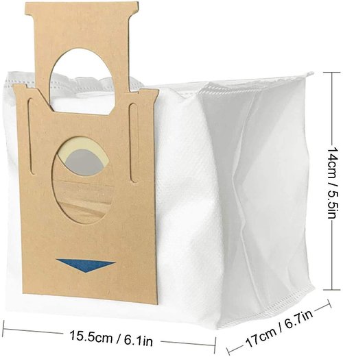 Mochenli 12 Pack Replacement Vacuum Filter Bags for Yeedi K781+, Ecovacs DEEBOT OZMO T8 AIVI T8 Max and Deebot N8 Pro+ Robot Vacuum Cleaner