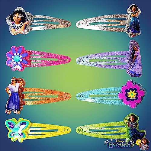 Disney Encanto Kids Hair Clips for Girls Snap Clips 8 Pack