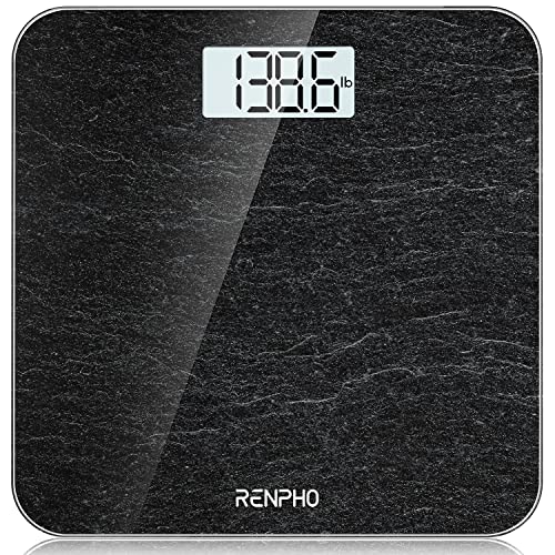 RENPHO Digital Body Weight Scale with Precision Sensors, 400 lb Capacity, Marble Finish