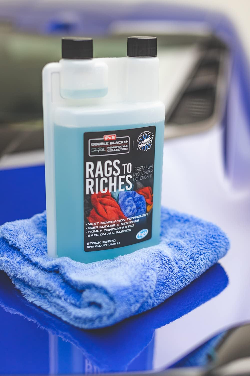 P & S Professional Detail Products - Rags to Riches Microfiber Detergent - Deep Cleans & Restores, 1 Gallon