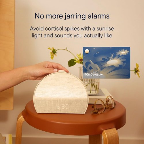Hatch Restore 3 Sunrise Alarm Clock - Smart Sound Machine & Light for Screen-Free Sleep (Putty)