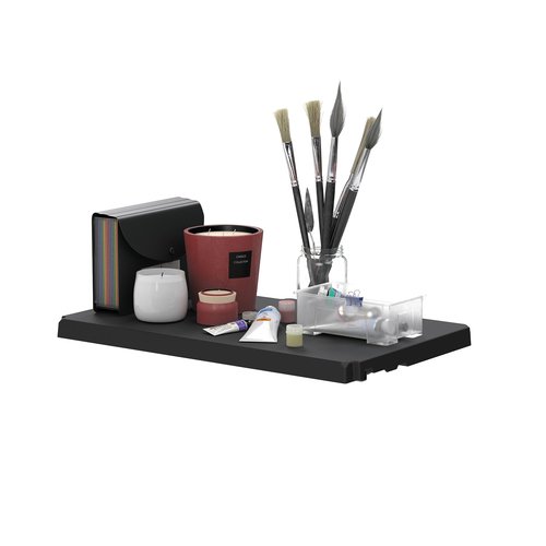 Suncast Tall Garage Storage Cabinet Shelf, Compatible with Models BMC7200 & BMC3600, Black