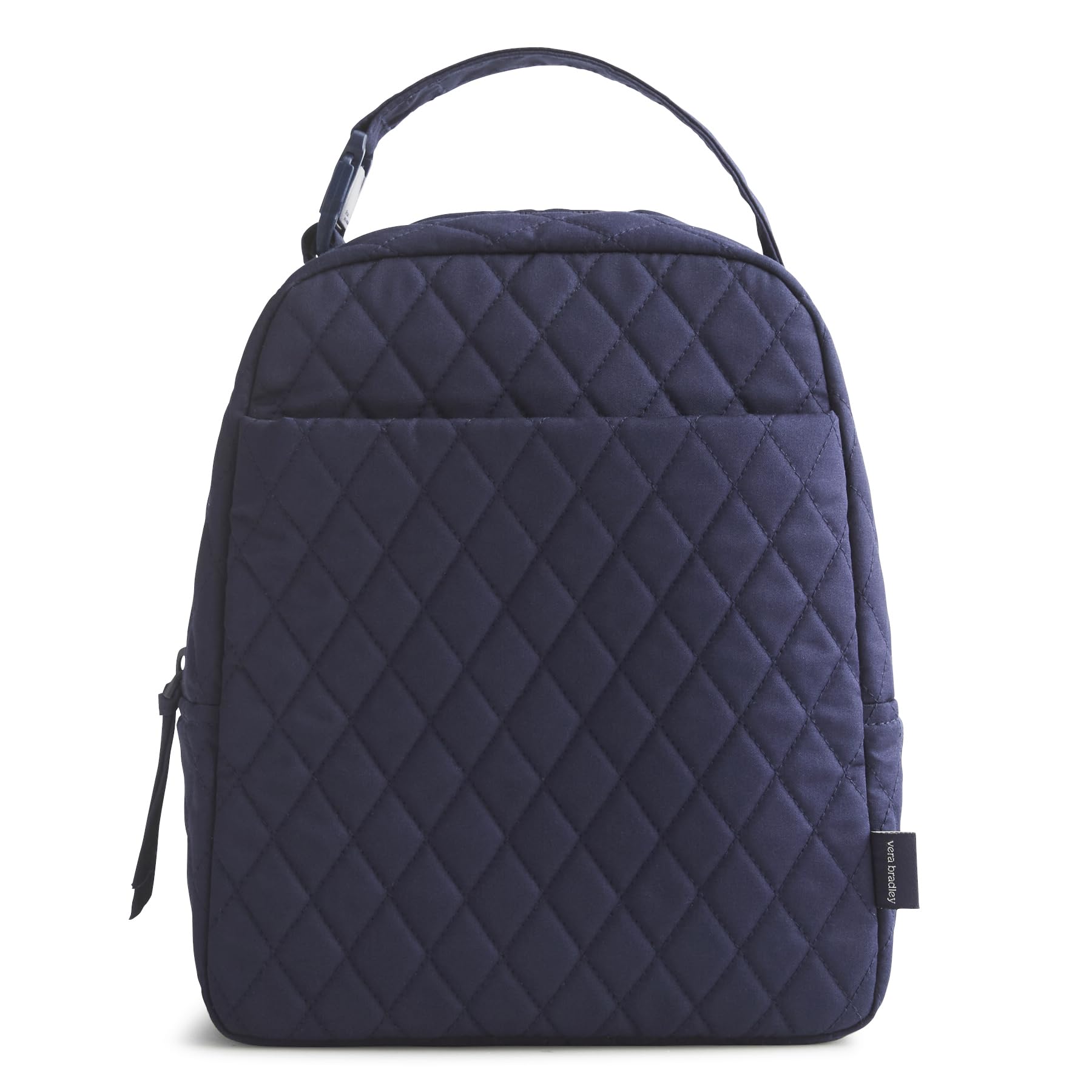 Premium Cotton Large Lunch Bag, Peacoat, One Size