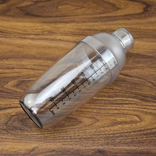 FEOOWV Cocktail Shaker - Transparent Hand Drink Mixer for Boba Tea | 24 oz (700cc) Capacity