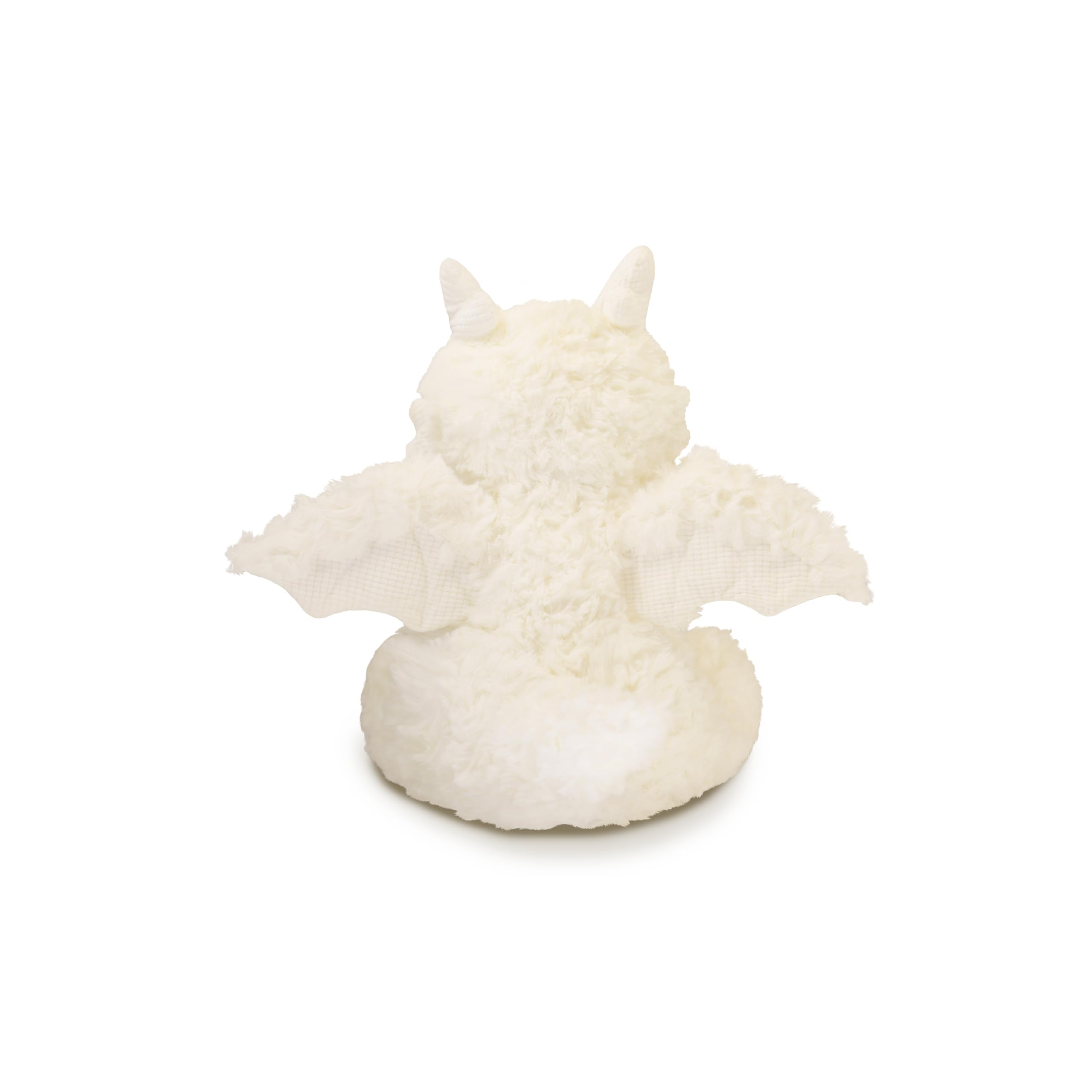 Soft Little Flying Dinosaur Stuffed Plush Pillow, Adorable White Dragon Plush Toy and Birthday Present for Kids, Adults and Collectors(White/7.9in)