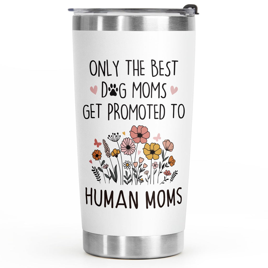 BaubleDazz Mothers Day Gifts for New Mom, Mom to be Gift, First Time Moms, Mama, Mommy To Be, Congrats On Pregnancy Gift for Wife Daughter Friend, Only the Best Dog Moms Get Promoted to Human Moms