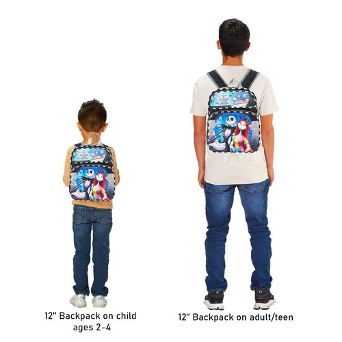Nightmare Before Christmas Mini Backpack Set - Bundle 12” Jack Skellington Backpack, Stickers, Water Bottle | School Supplies for Kids, Teens & Adults