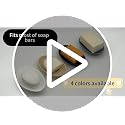 Aenfaiy Silicone Soap Holder - Self-Draining Soap Dish for Shower (Black, 2pcs)