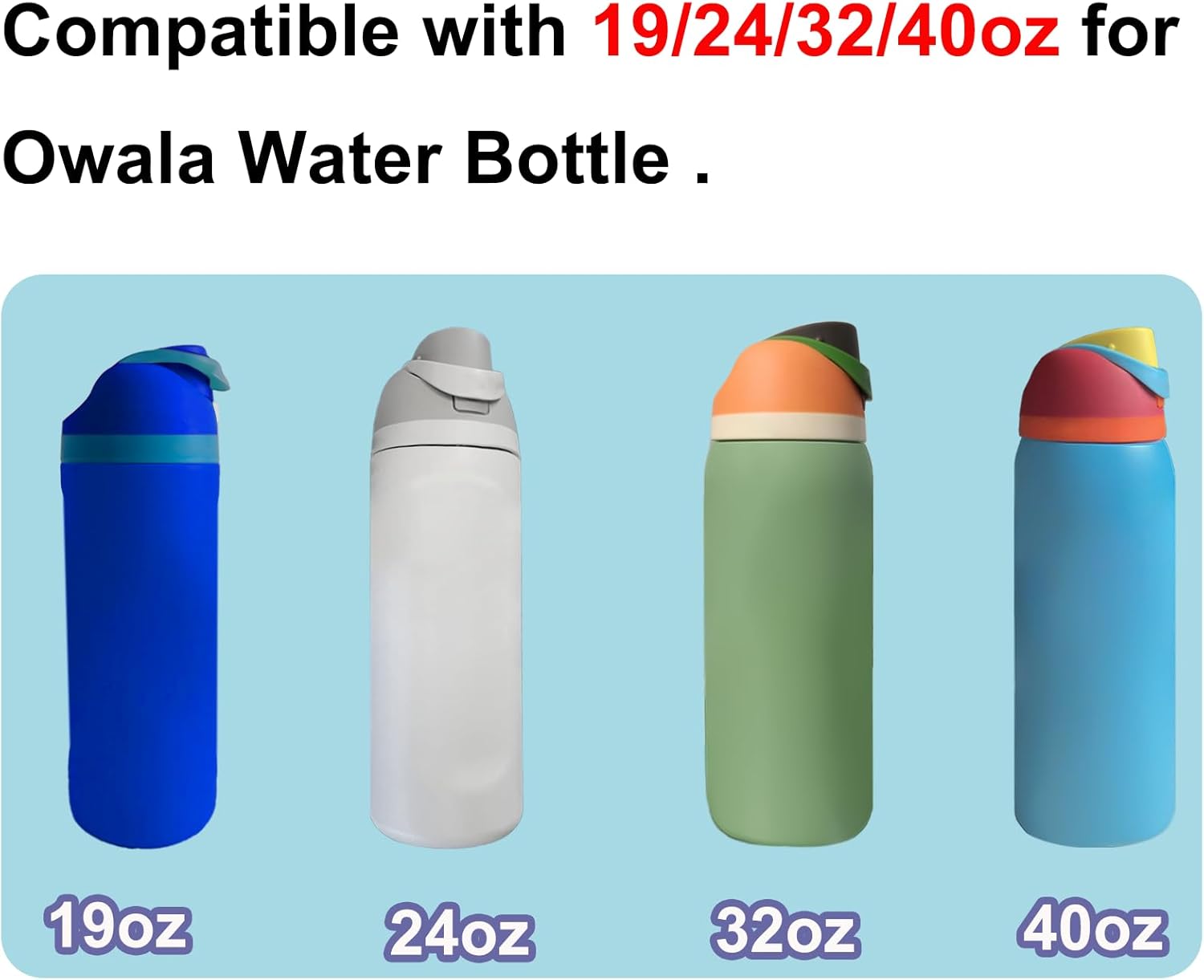 Owala | 6-Pack Replacement Water Bottle Gaskets - Durable Silicone Lid Seals for Perfect Fit