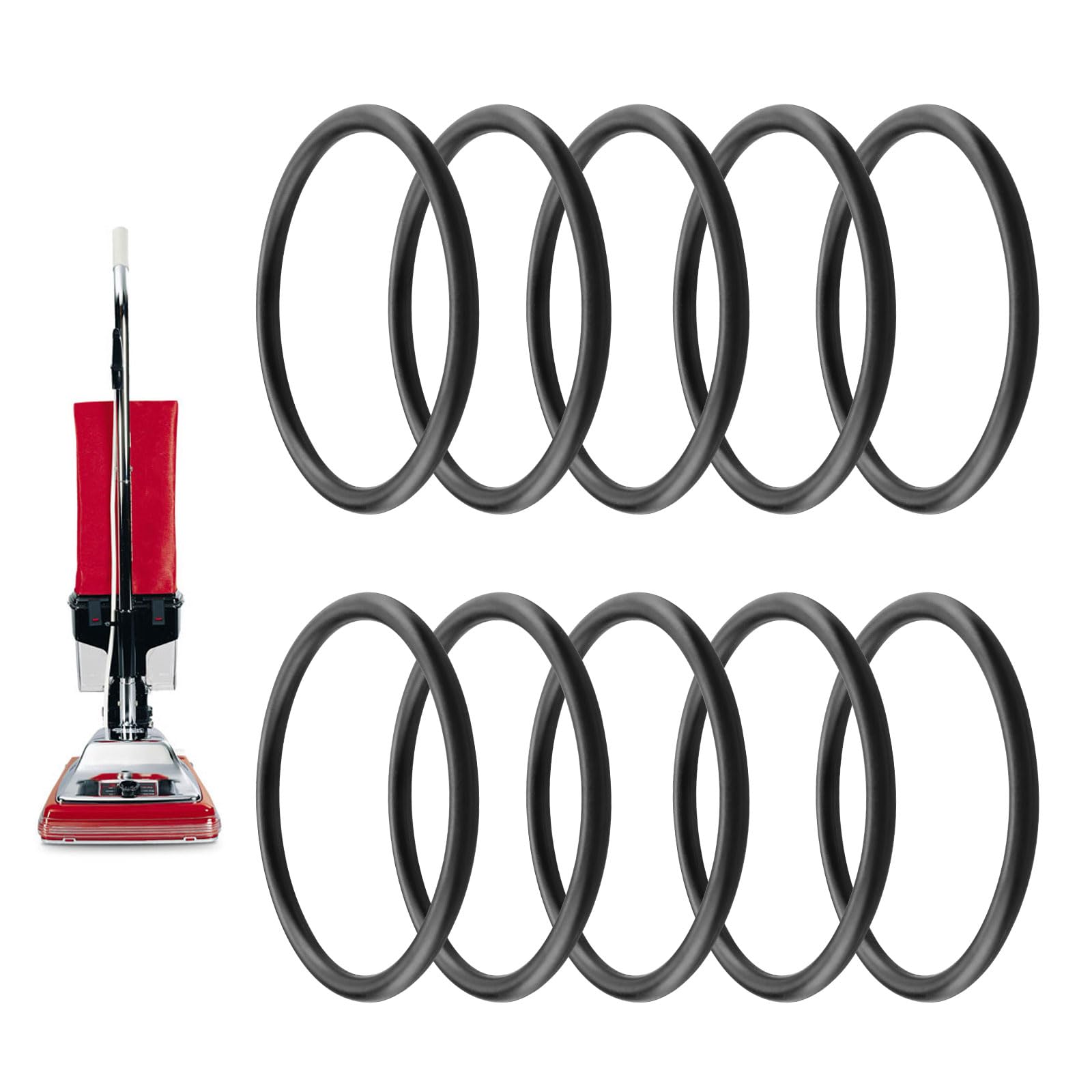 Vacuum Belt 30563B Fits for Sanitaire Eureka Vacuum Cleaner SC679K C2094 Belt, Style Round Vacuum Cleaner Belts (10 PCS)
