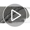 GORILLA GRIP Exfoliating Bath Mat 30x16 in Sage - Textured Backing