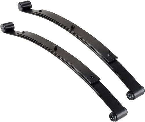 10L0L Heavy Duty Rear Spring Kit for EZGO RXV 2008-up Golf Cart, Dual Action 2 Leaf Spring with Bushings Sleeves U Bolts, OEM# 603498 604494