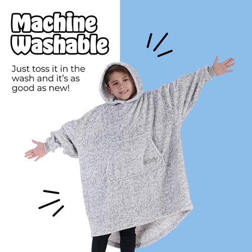 THE COMFY Dream Jr for Kids | Lightweight Microfiber Fleece Wearable Blanket with Hood & Pocket | Seen on Shark Tank