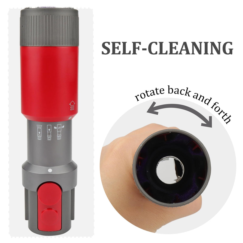 Traceless Dusting Brush Attachment for Dyson Gen5 V15 V15s V12 V11 V10 V9 V8 V7 Outsize Cordless Vacuum Cleaner,Ultra Soft Ideal for Delicate Wooden Surfaces